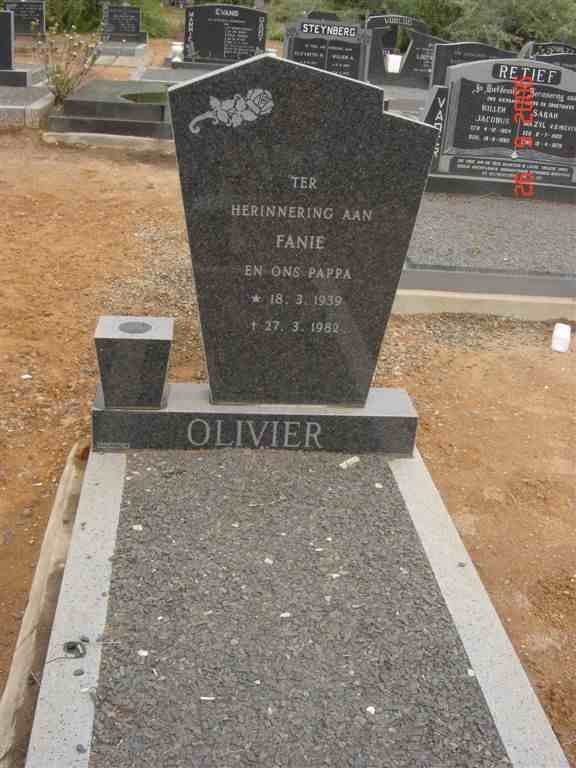 OLIVIER Fanie 1939-1982