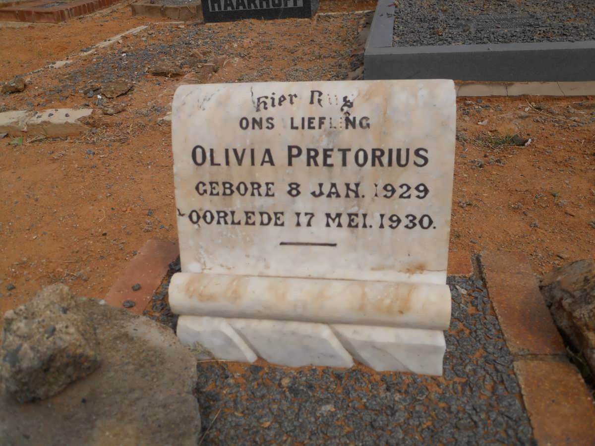 PRETORIUS Olivia 1929-1930