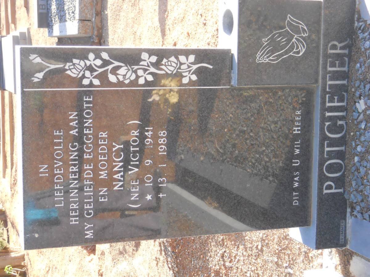 POTGIETER Nancy nee VICTOR 1941-1988