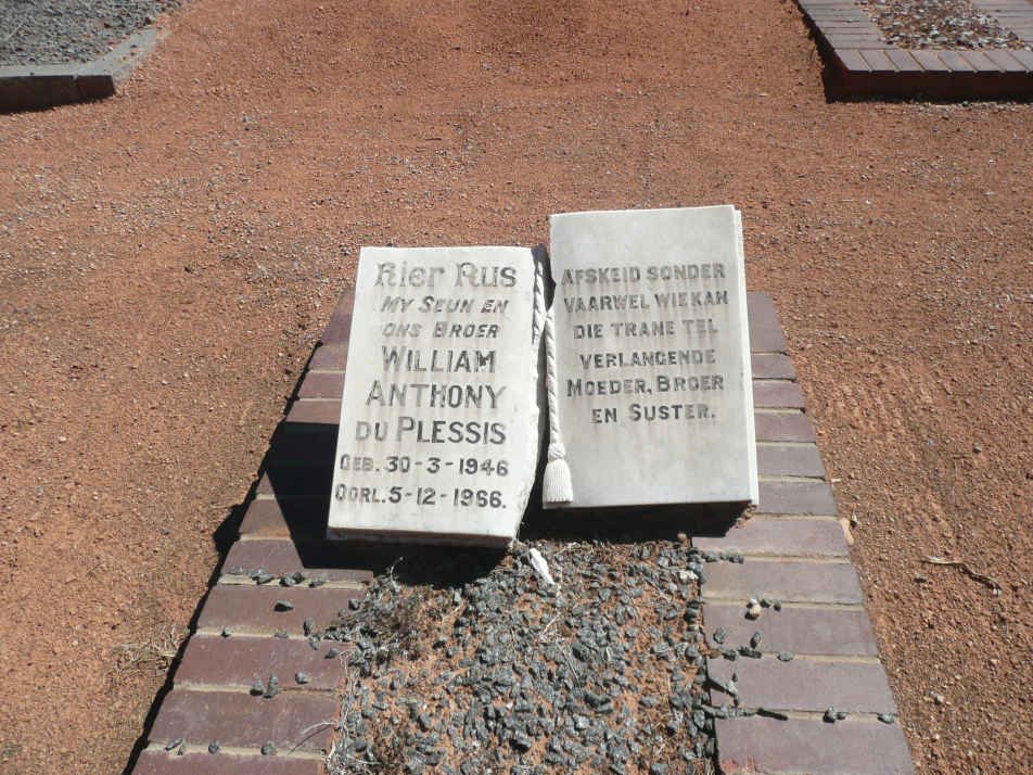 PLESSIS William Anthony, du 1946-1966