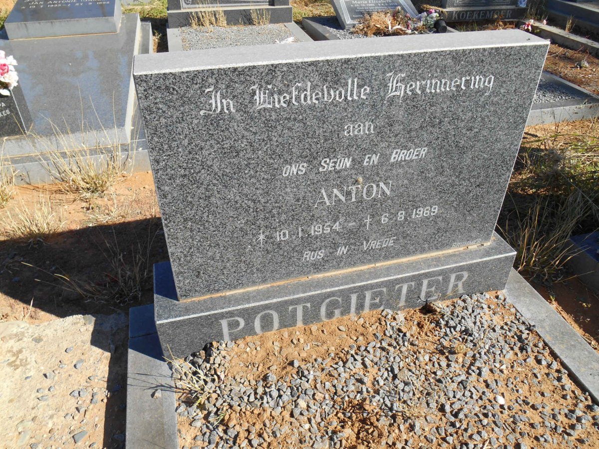 POTGIETER Anton 1954-1989