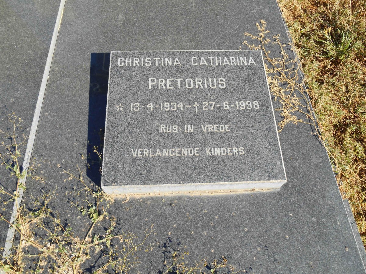 PRETORIUS Christina Catharina 1934-1998