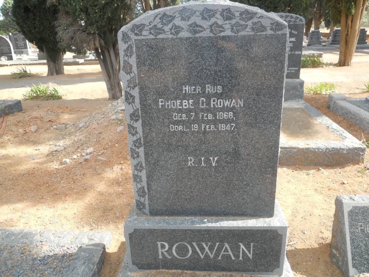 ROWAN Phoebe C. 1868-1947