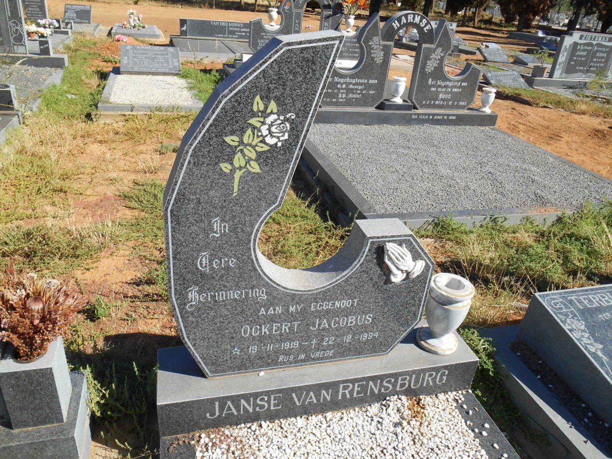 RENSBURG Ockert Jacobus, Janse van 1919-1994