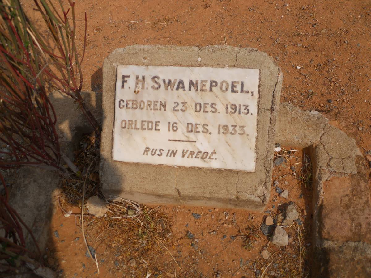 SWANEPOEL F.H. 1913-1933