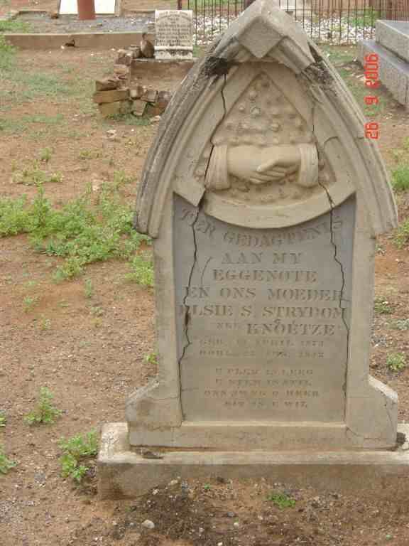 STRYDOM Elsie S.nee  KNOETZE 1873-1942