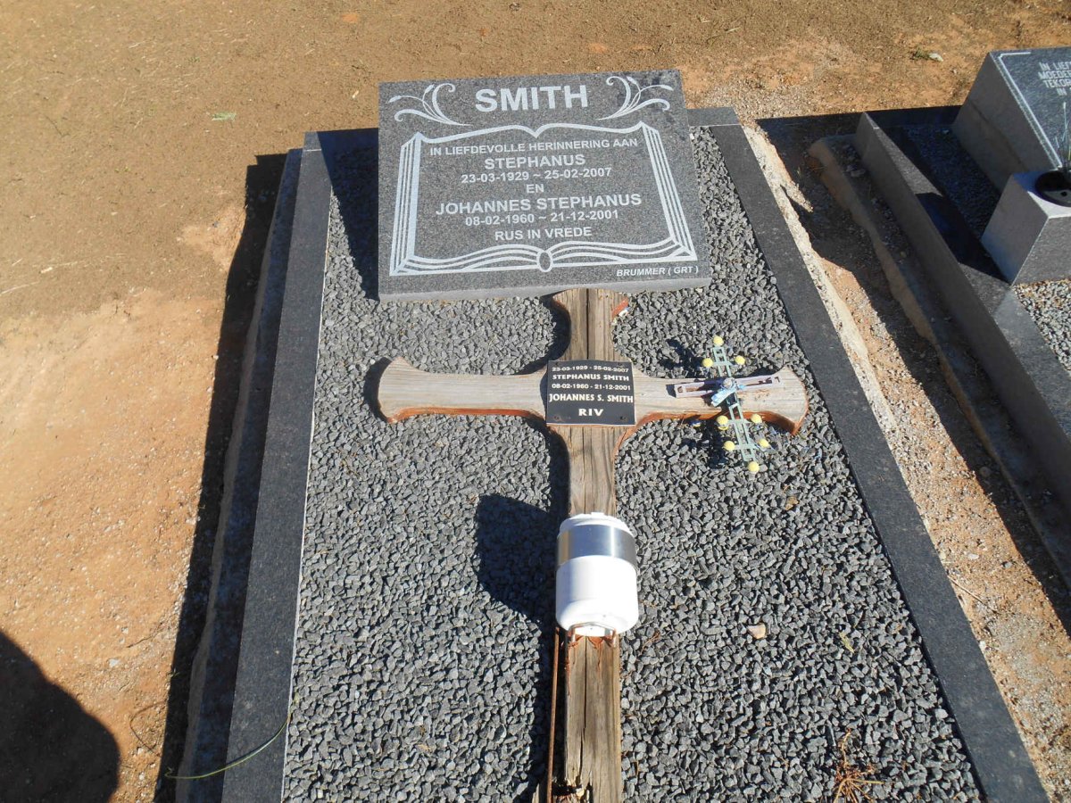 SMITH Stephanus 1929-2007 :: SMITH Johannes Stephanus 1960-2001