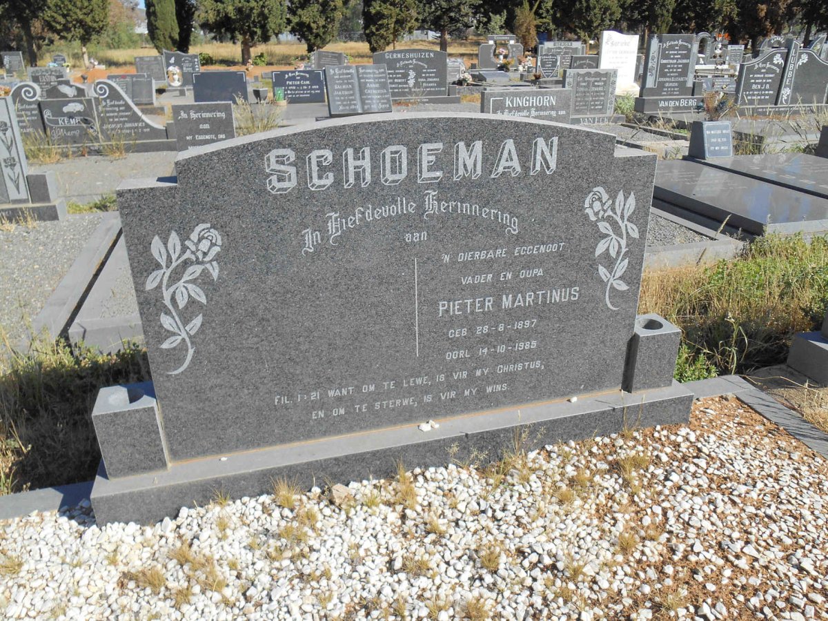 SCHOEMAN Pieter Martinus 1897-1985