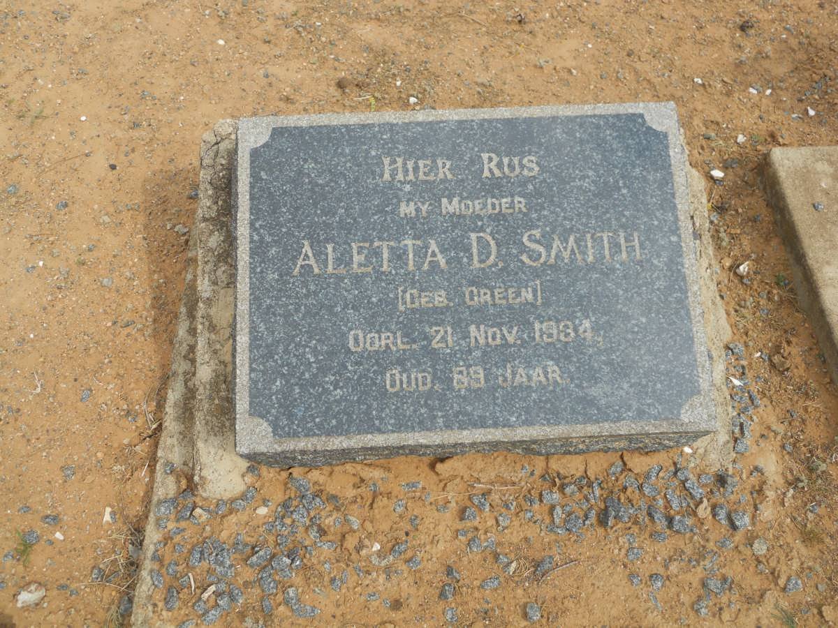 SMITH Aletta D. nee GREEN -1934