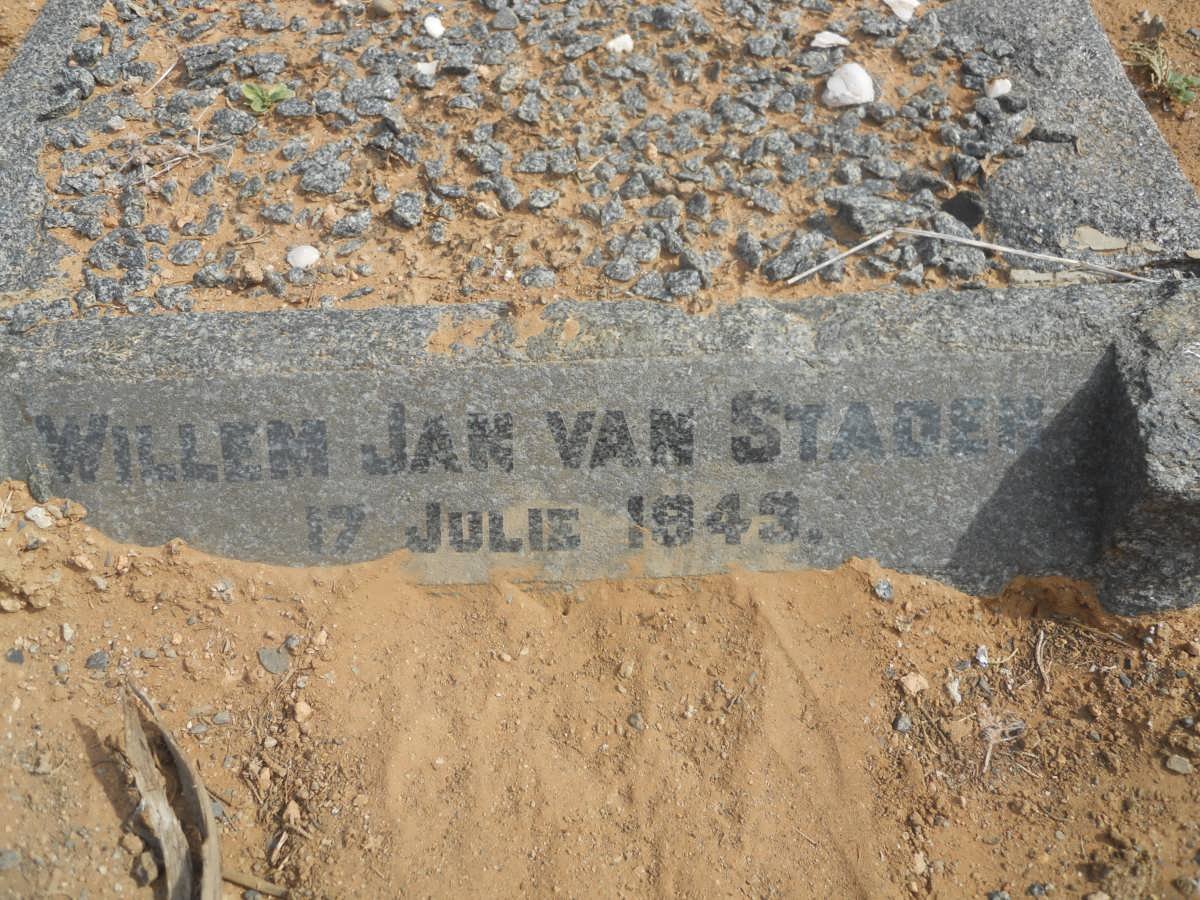 STADEN Willem Jan, van -1943