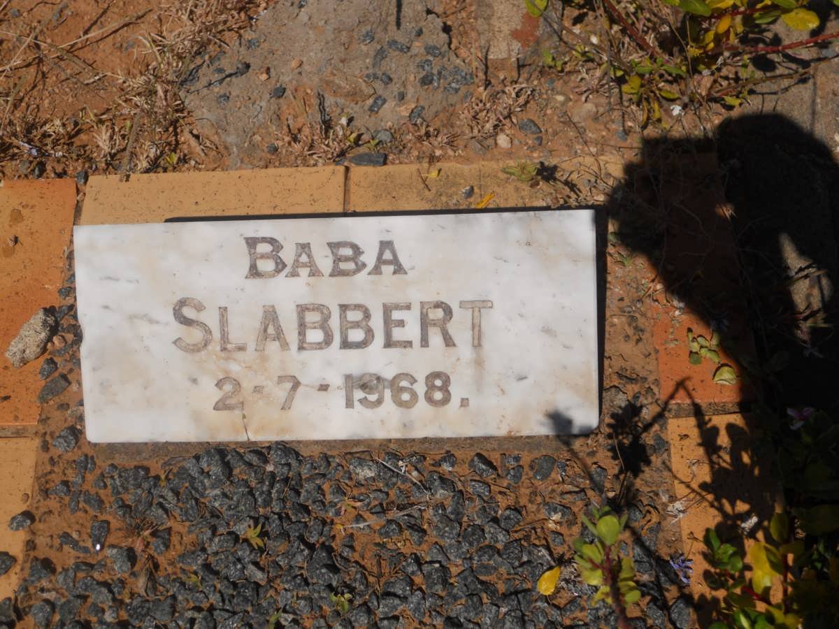 SLABBERT Baba -1968