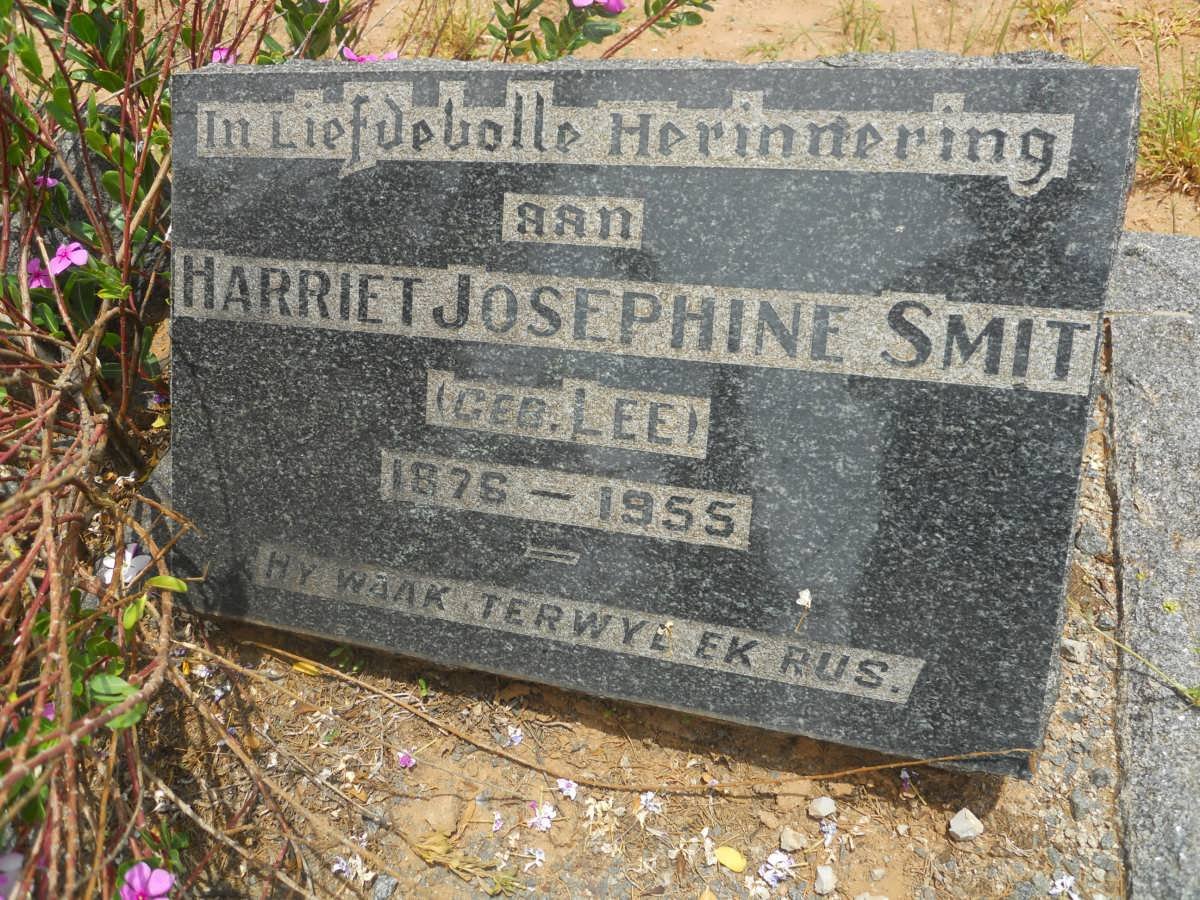 SMIT Harriet Josephine nee LEE 1876-1955
