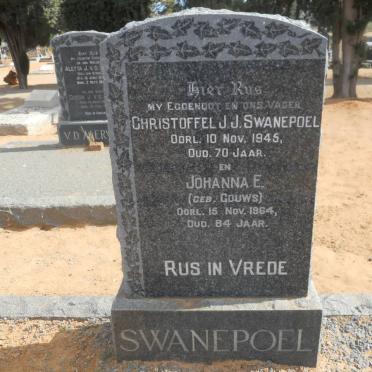 SWANEPOEL Christoffel J.J. -1945 &amp; Johanna E. GOUWS -1964
