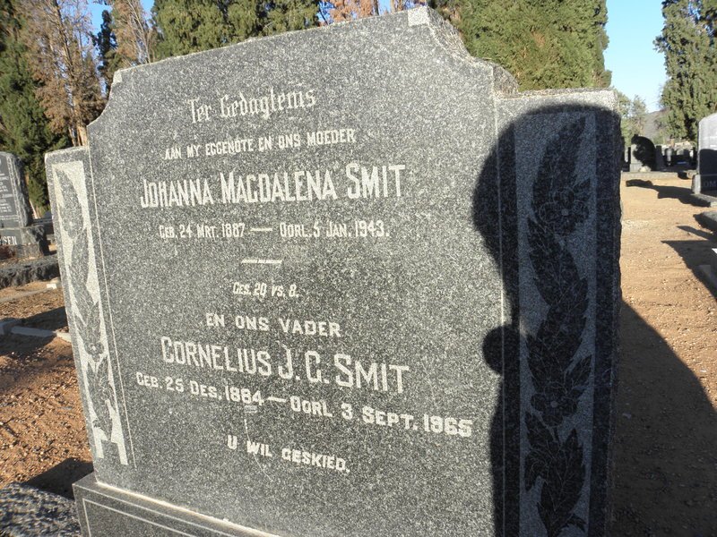 SMIT Cornelius J.G. 1884-1965 &amp; Johanna Magdalena 1887-1943