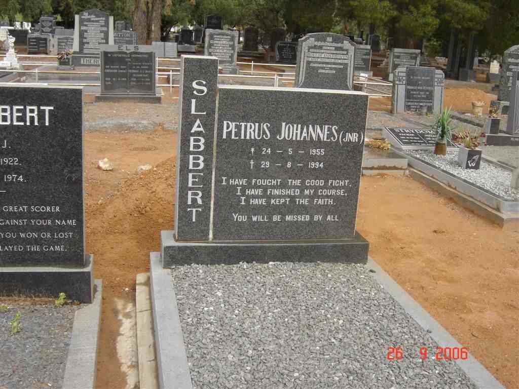 SLABBERT Petrus Johannes 1955-1994