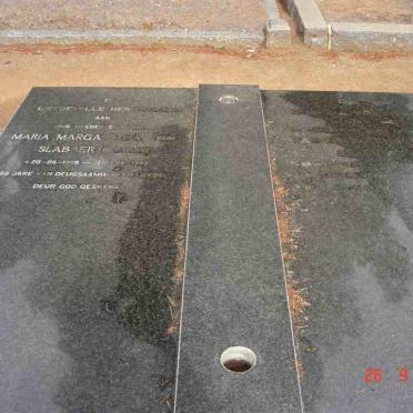SLABBERT Barnard-1960 &amp; Maria Margaretha FOURIE 1909-1998