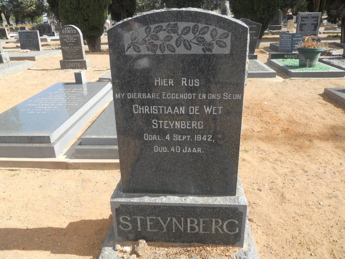 STEYNBERG Christiaan de Wet -1942