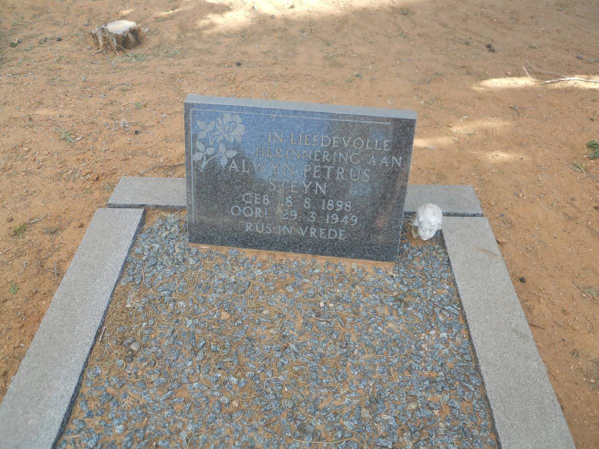 STEYN Alwyn Petrus 1898-1949
