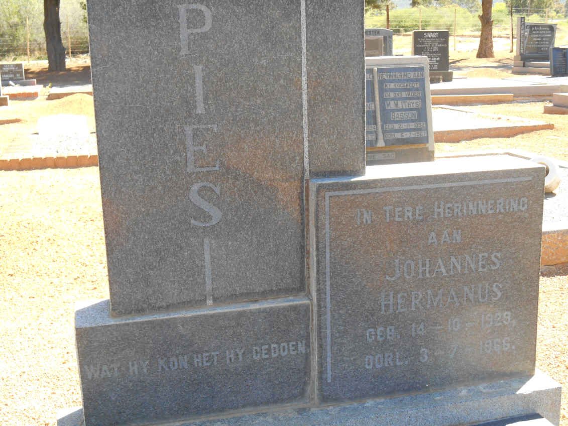 SPIES Johannes Hermanus 1929-1966