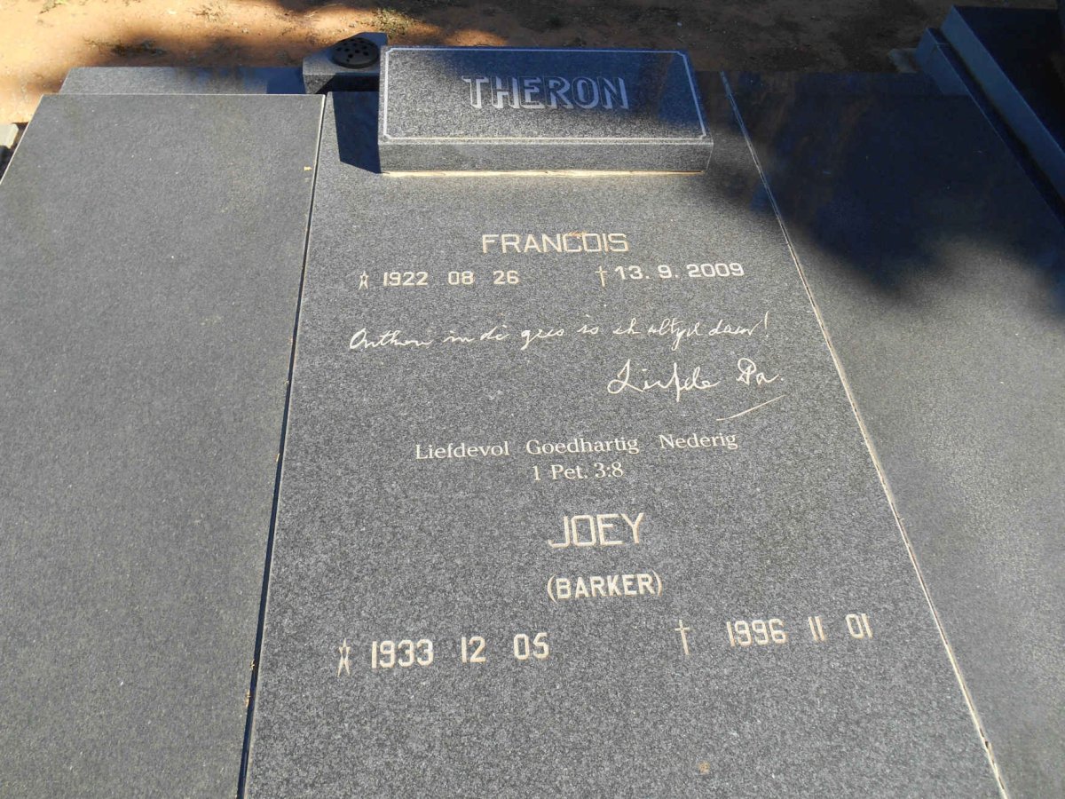 THERON Francois 1922-2009 &amp; Joey BARKER 1933-1996