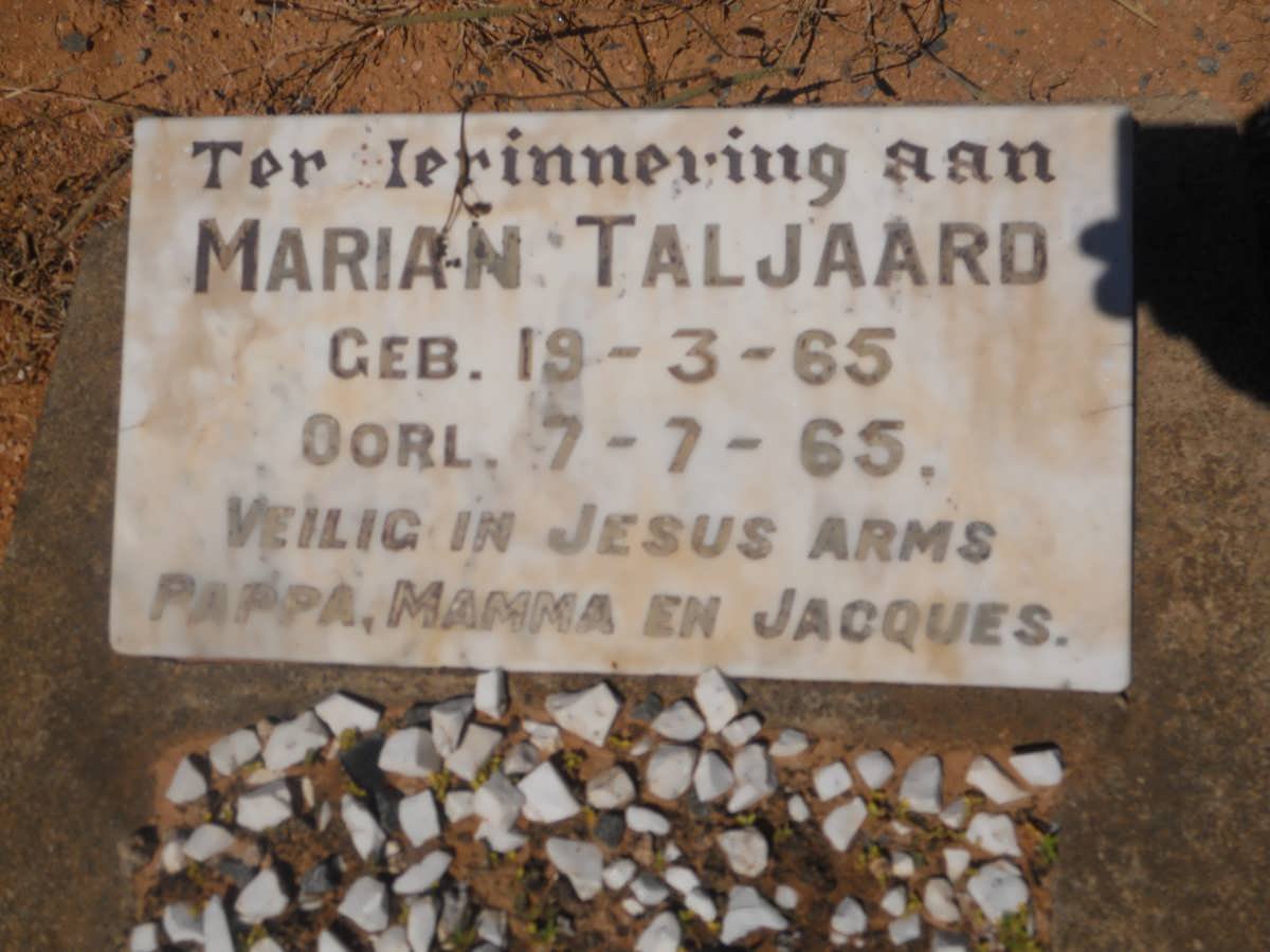 TALJAARD Marian 1965-1965