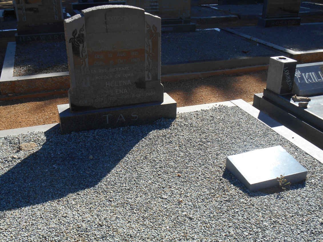 TAS Johannes Jacobus 1921-1969 &amp; Helena 1929-2004 :: TAS Reggie 1954-1996