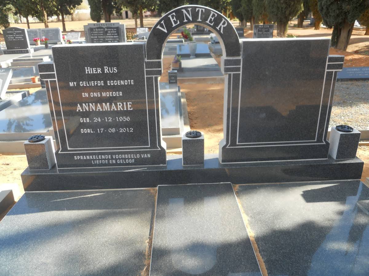 VENTER Annamarie 1956-2012