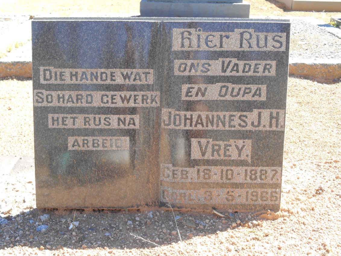 VREΫ Johannes J.H. 1887-1966
