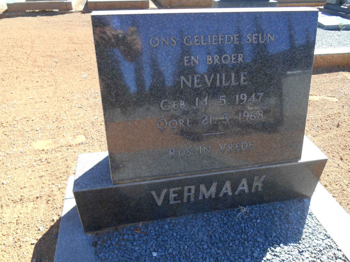 VERMAAK Neville 1947-1968