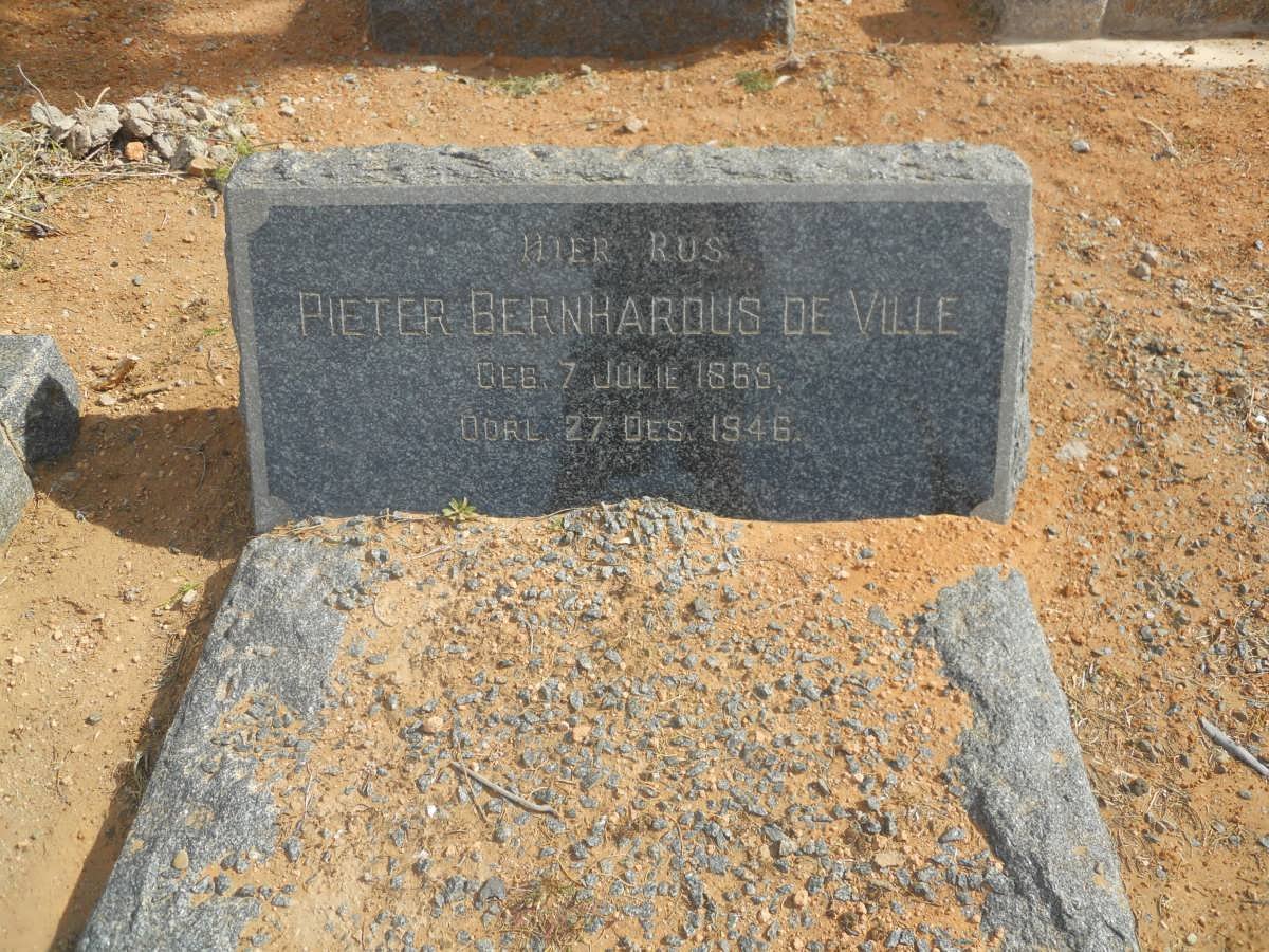VILLE Pieter Bernhardus, de 1865-1946