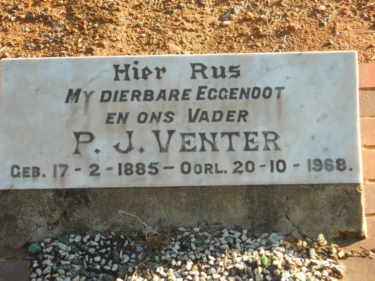VENTER P.J. 1885-1968