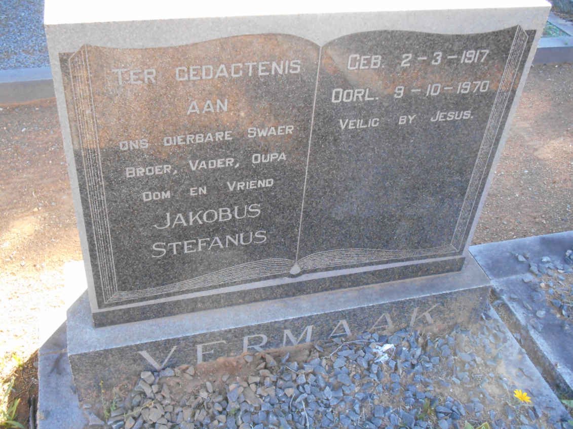 VERMAAK Jakobus Stefanus 1917-1970