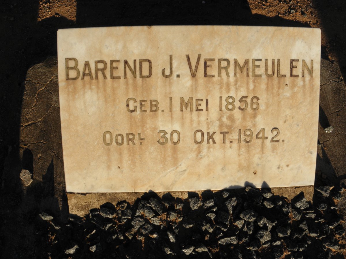 VERMEULEN Barend J. 1856-1942