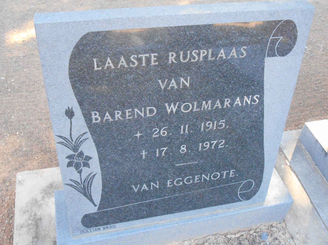 WOLMARANS Barend 1915-1972