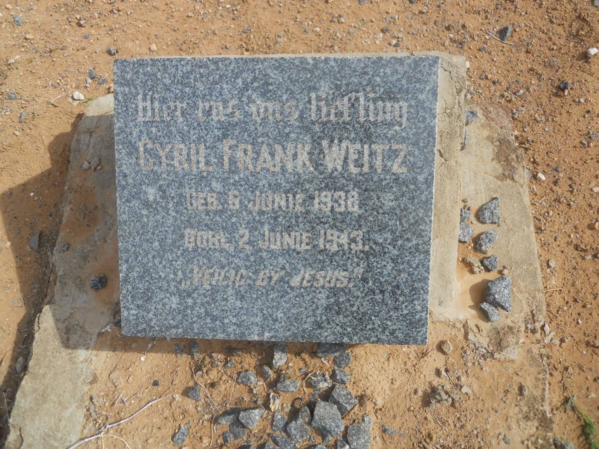 WEITZ Cyril Frank 1938-1943