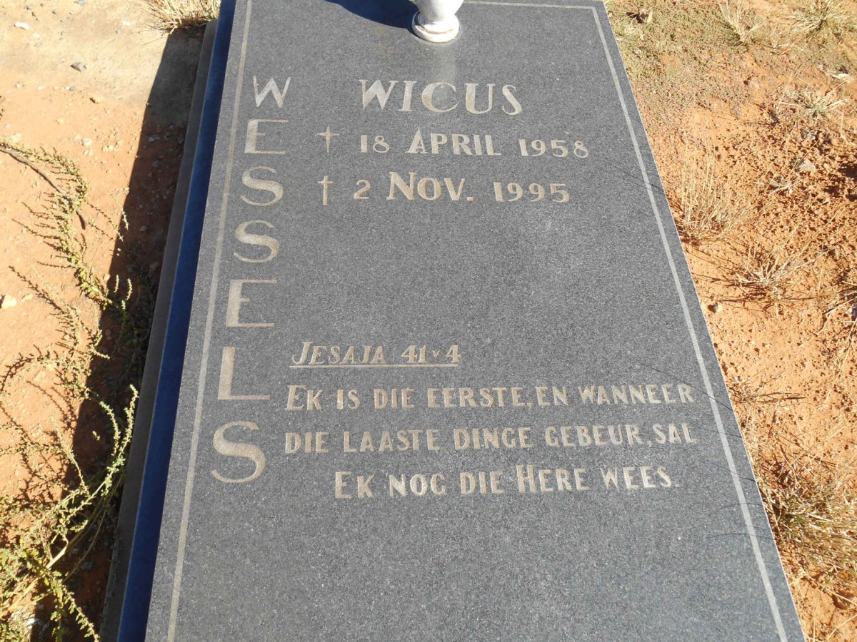 WESSELS Wicus 1958-1995