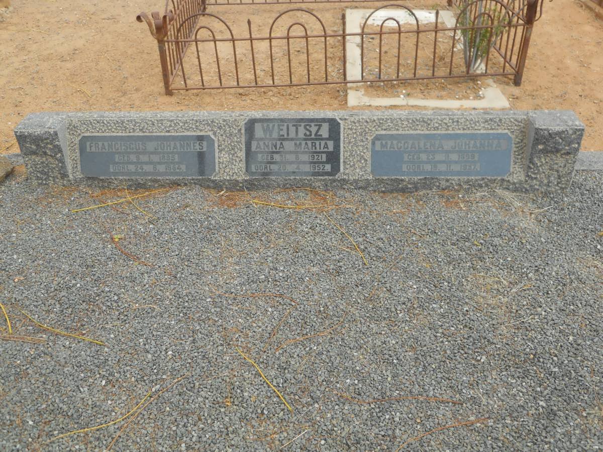 WEITSZ Franciscus Johannes 1895-1964 &amp; Magdalena Johanna 1899-1937 :: WEITSZ Anna Maria 1921-1952