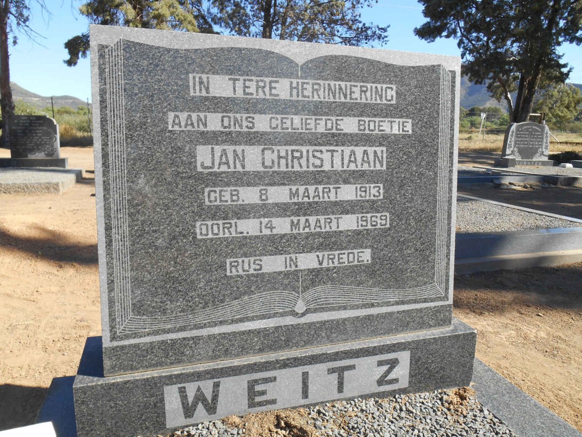 WEITZ Jan Christiaan 1913-1969