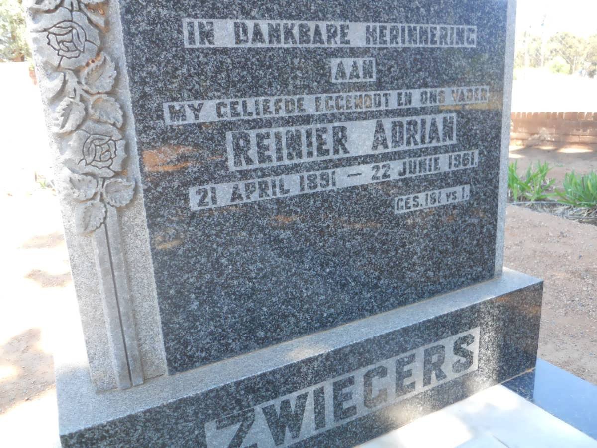 ZWIEGERS Reinier Adrian 1891-1961