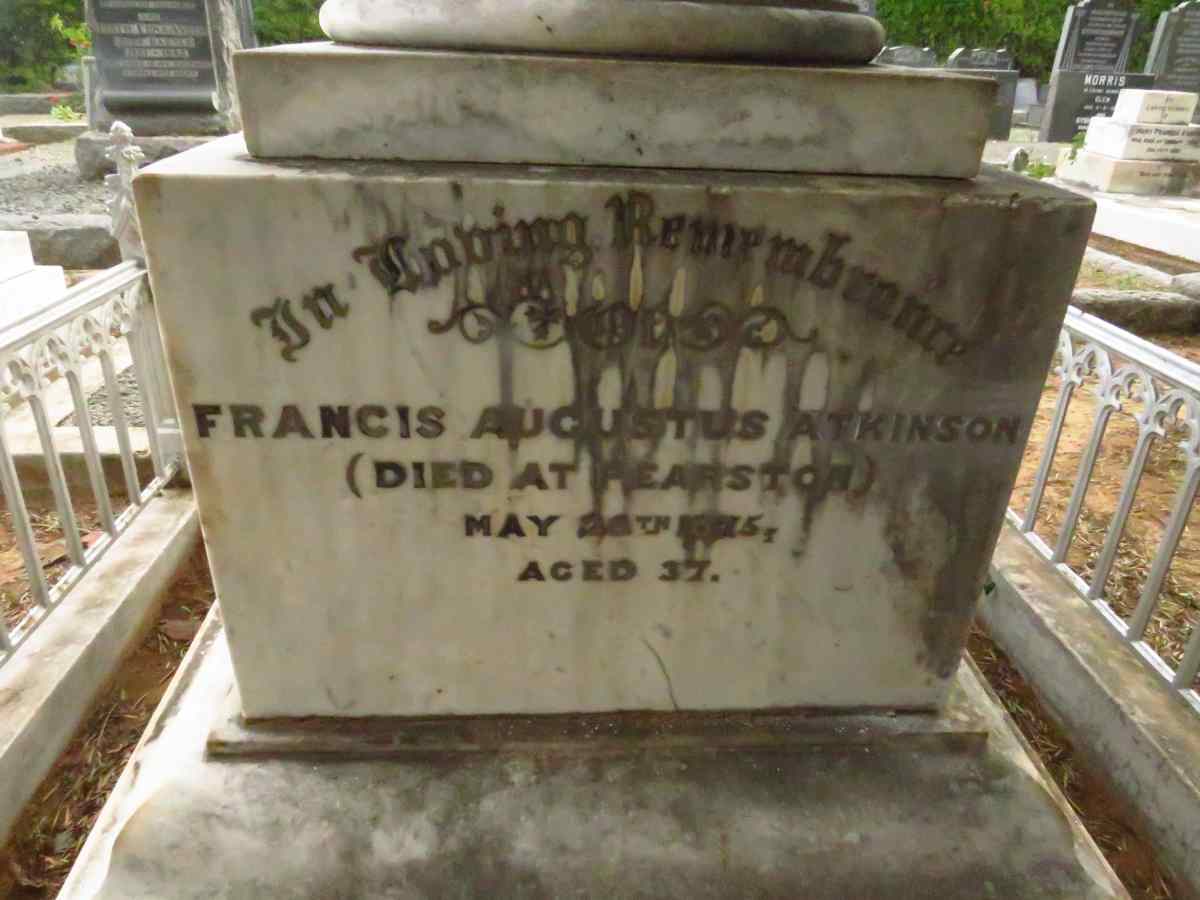 ATKINSON Francis Augustus -18?5