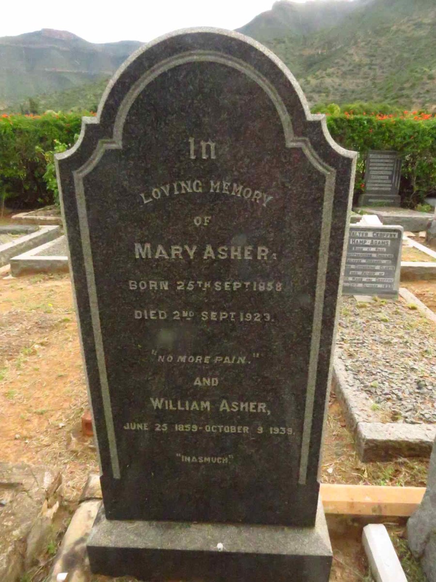 ASHER William 1859-1939 & Mary 1858-1923
