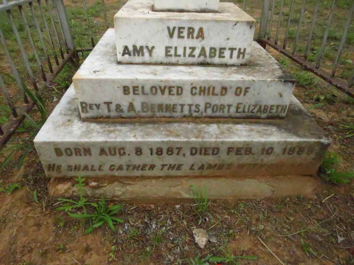 BENNETTS Vera Amy Elizabeth 1887-1888
