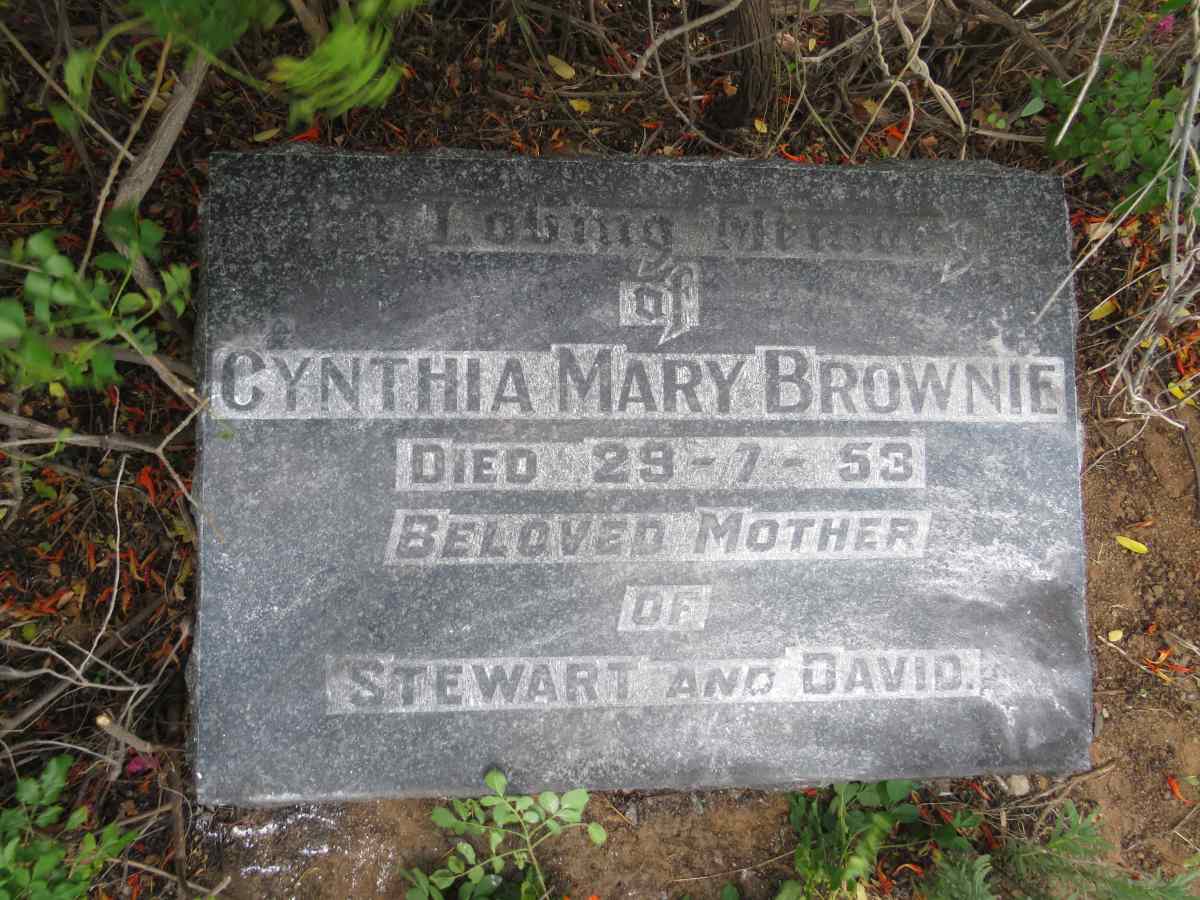 BROWNIE Cynthia Mary -1953