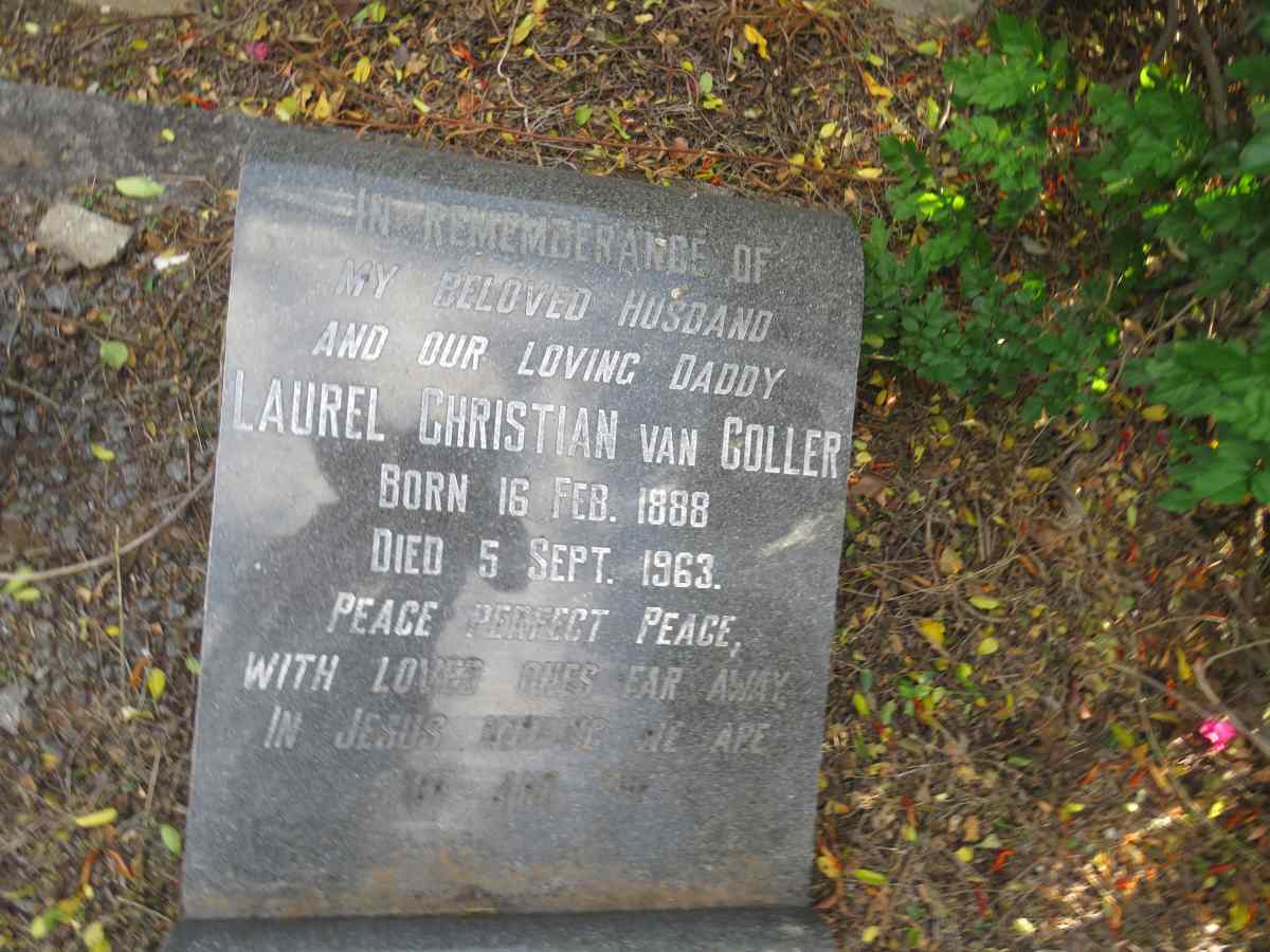 COLLER Laurel Christian, van 1888-1963
