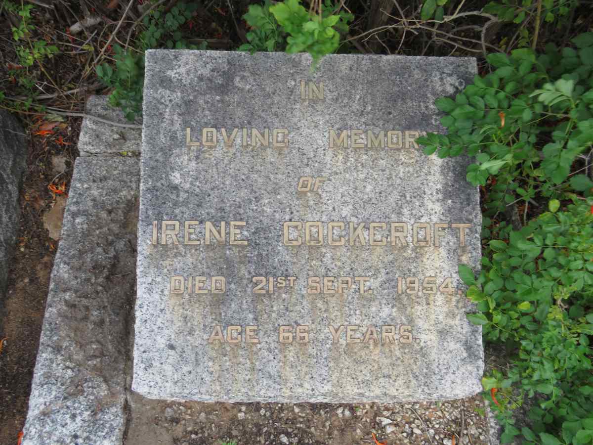 COCKCROFT Irene -1954