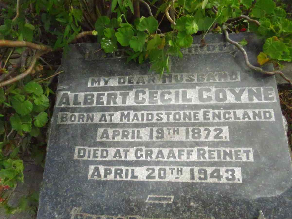 COYNE Albert Cecil 1872-1943