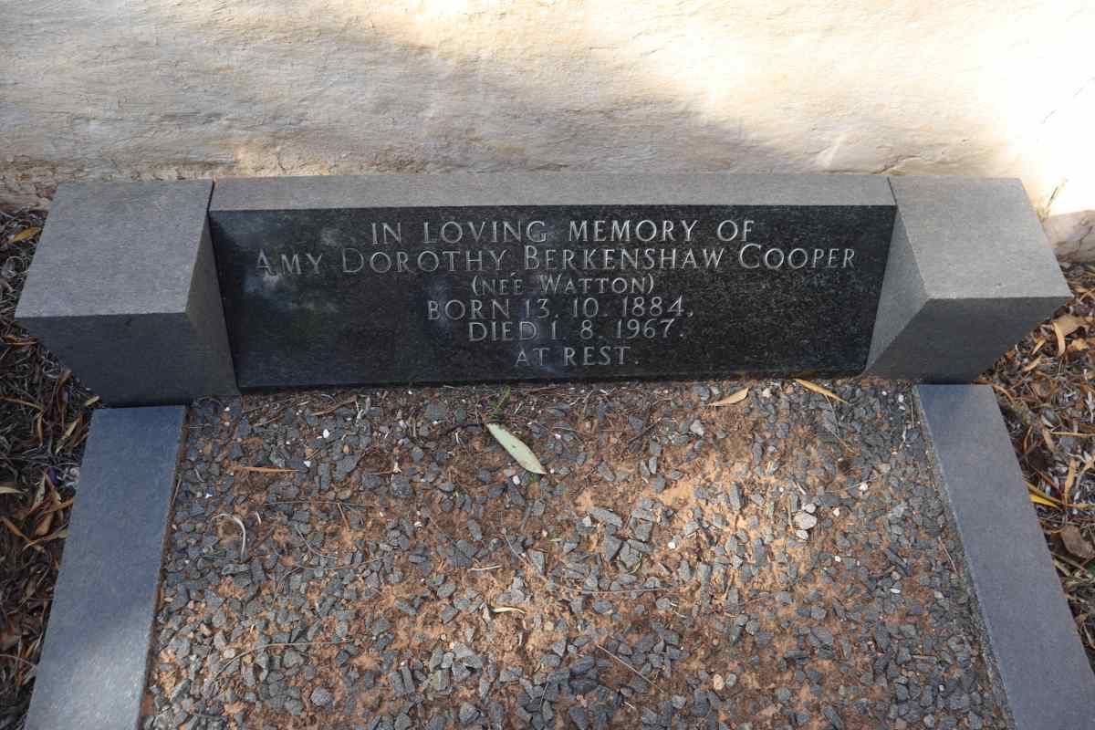 COOPER Amy Dorothy Berkenshaw nee WATTON 1884-1967