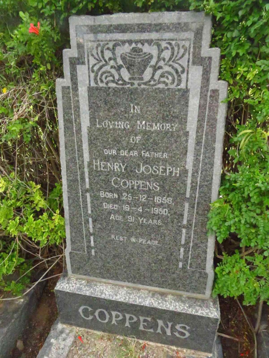 COPPENS Henry Joseph 1858-1950