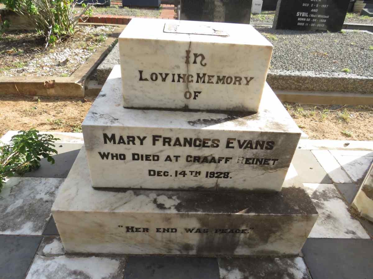 EVANS Mary Frances -1928