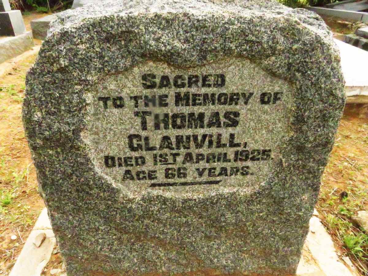 GLANVILL Thomas -1925